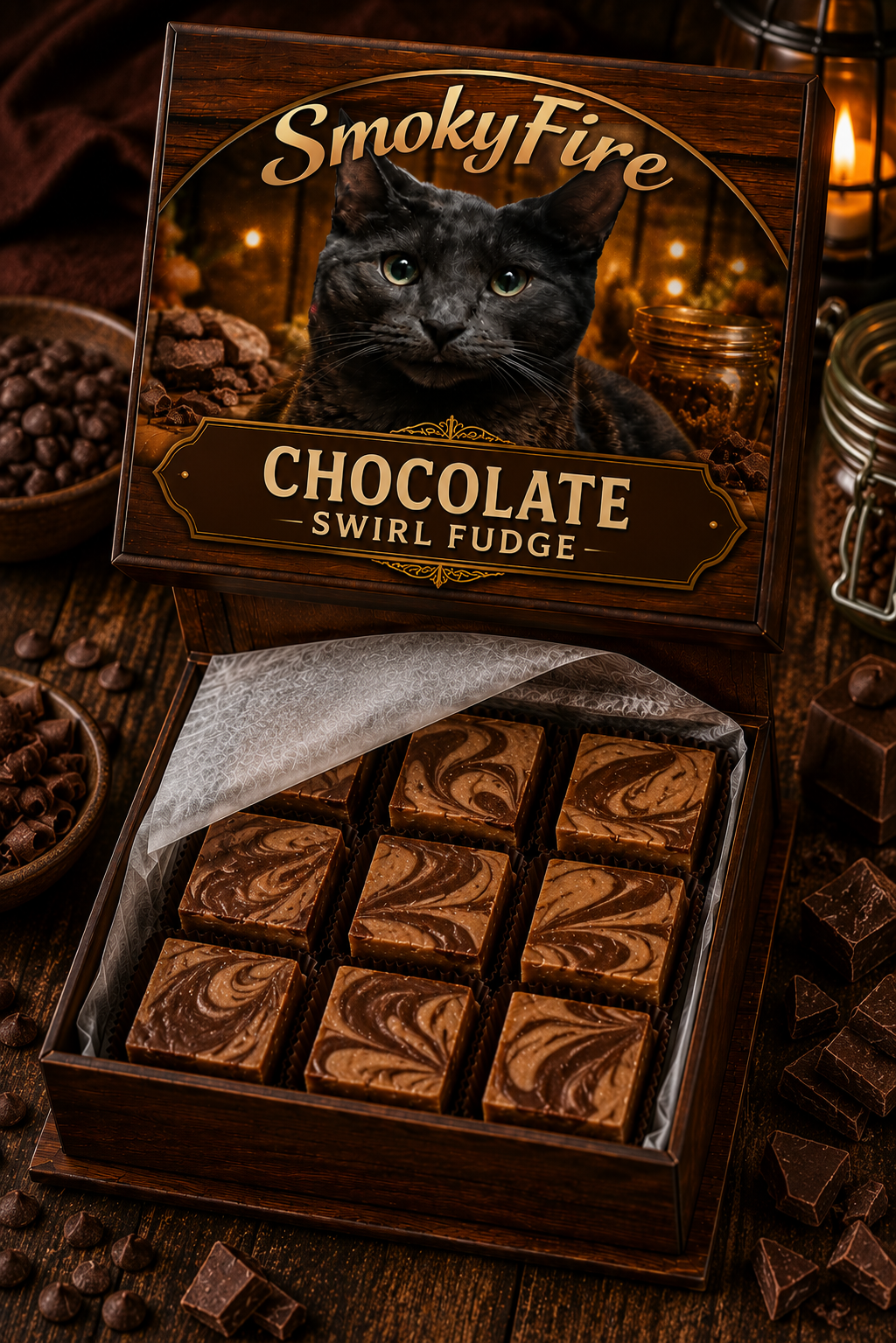 Chocolate Swirl Fudge